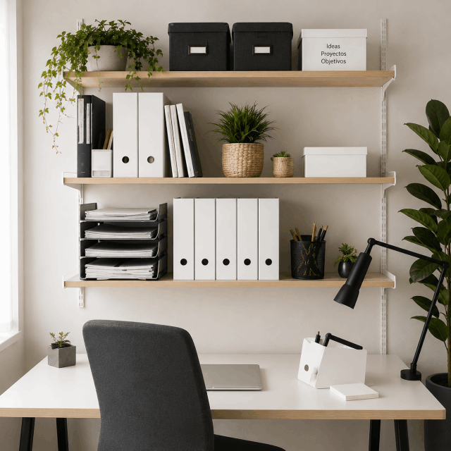 Espacio de trabajo organizado y funcional