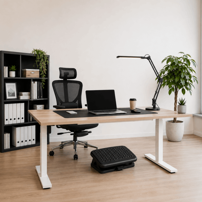 Escritorio elevable para trabajar sentado o de pie