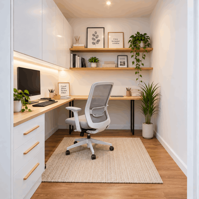 Espacio de trabajo completo en casa